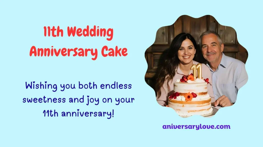 11th Wedding Anniversary Cake