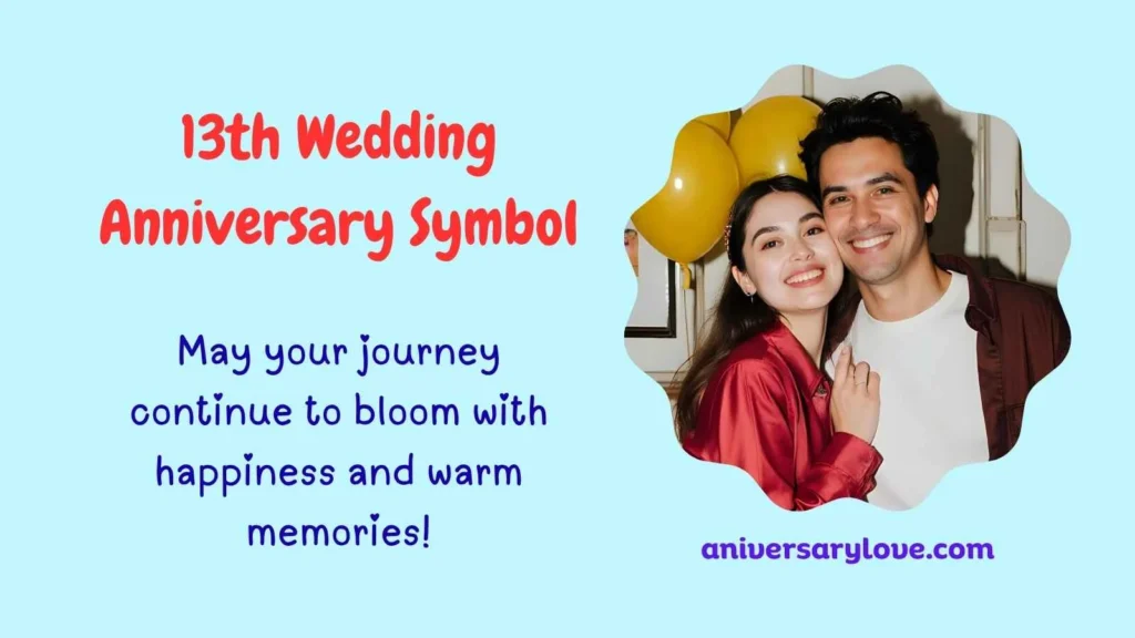13th Wedding Anniversary Symbol
