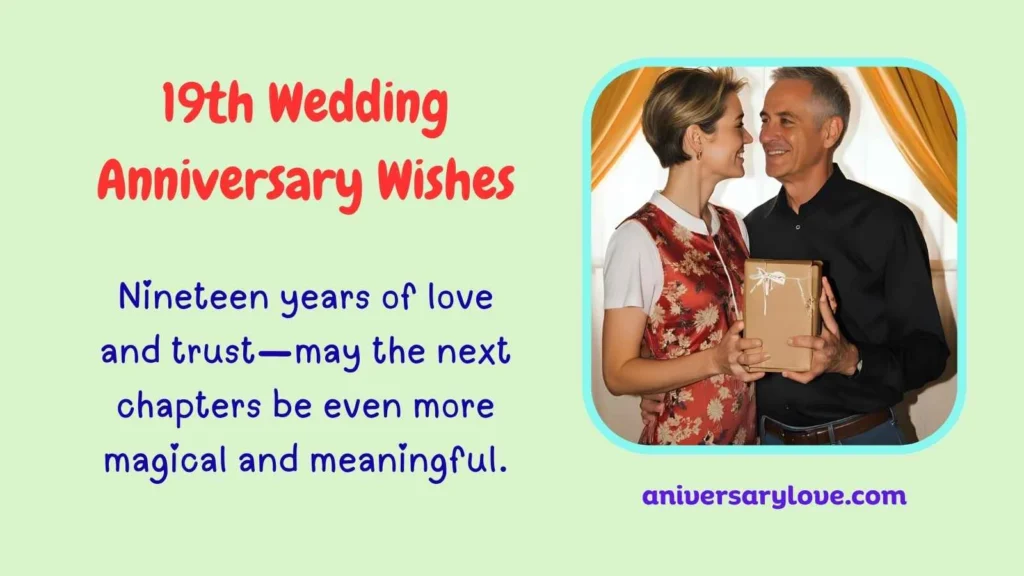 19th Wedding Anniversary Wishes