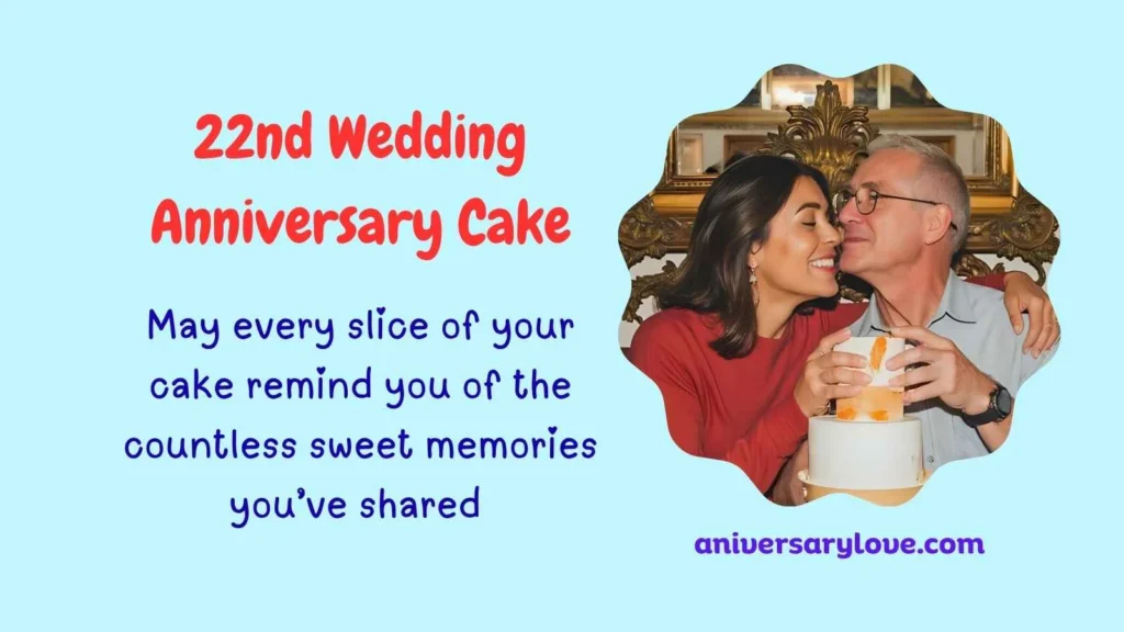 22nd Wedding Anniversary Cake