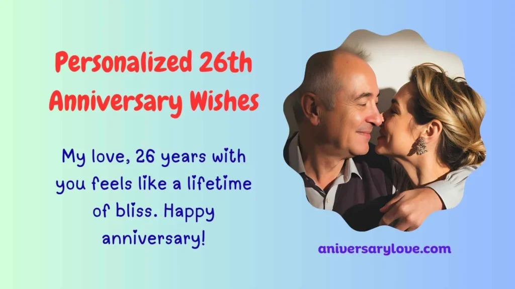 Personalized 26th Anniversary Wishes