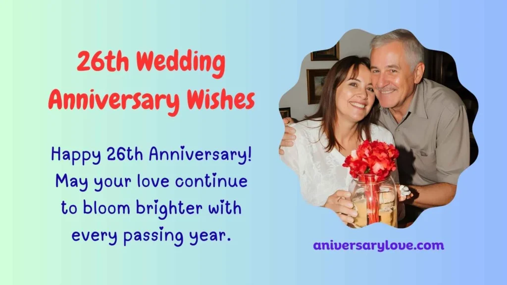 26th Wedding Anniversary Wishes