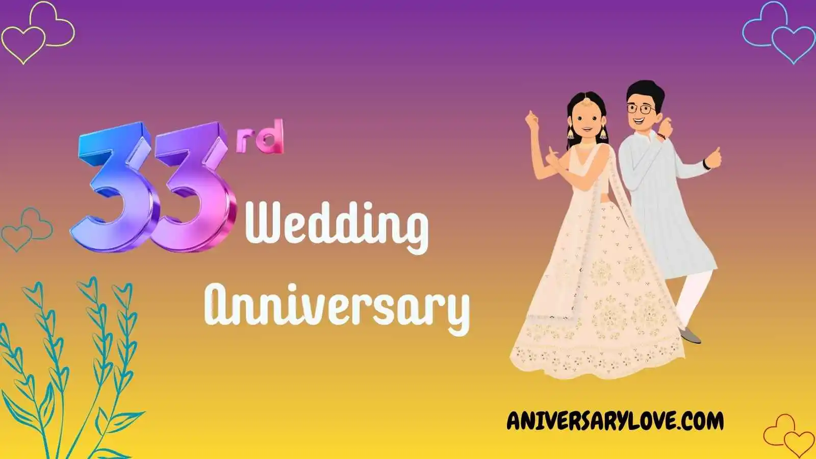 33rd Wedding Anniversary