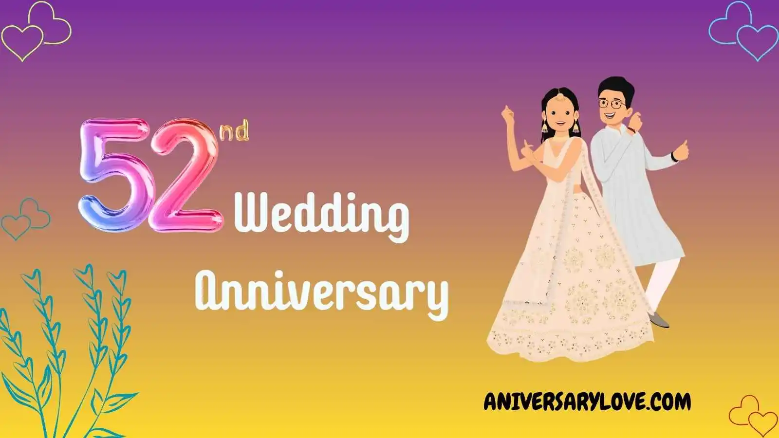 52nd Wedding Anniversary