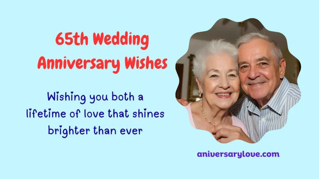 65th Wedding Anniversary Wishes