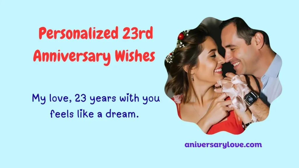 Personalized 23rd Anniversary Wishes