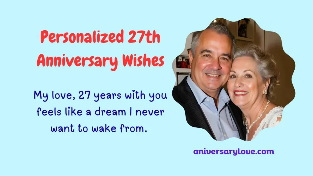 Personalized 27th Anniversary Wishes
