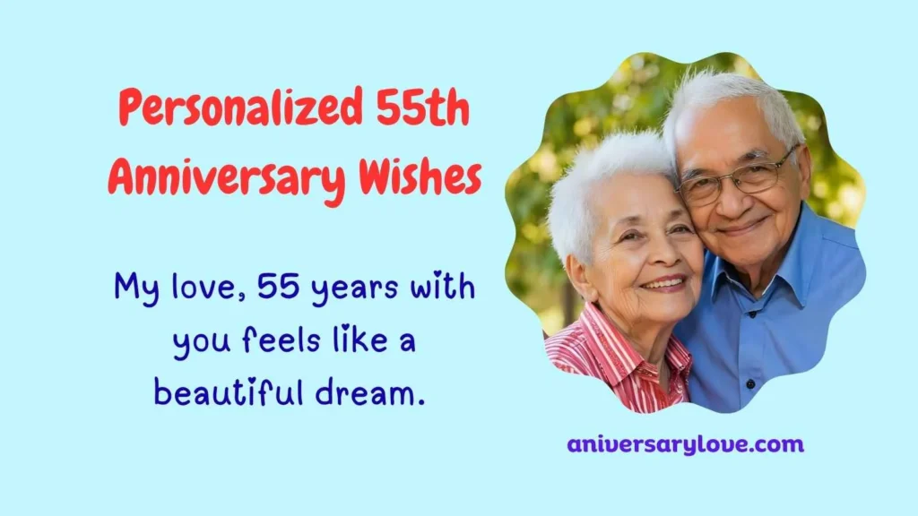 Personalized 55th Anniversary Wishes