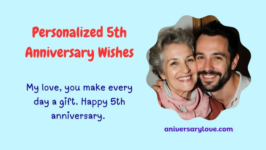 Personalized 5th Anniversary Wishes