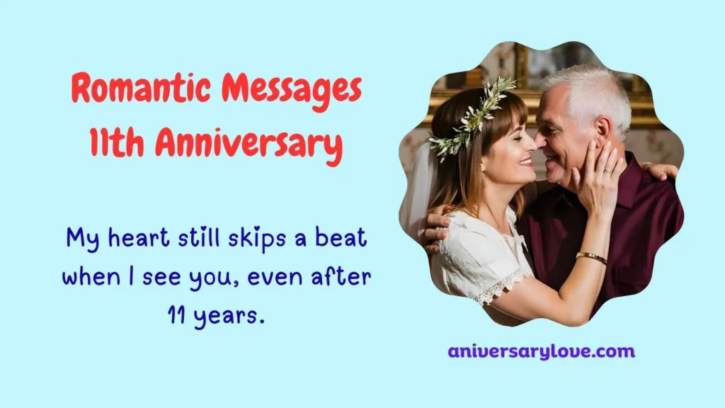 Romantic Messages 11th Anniversary