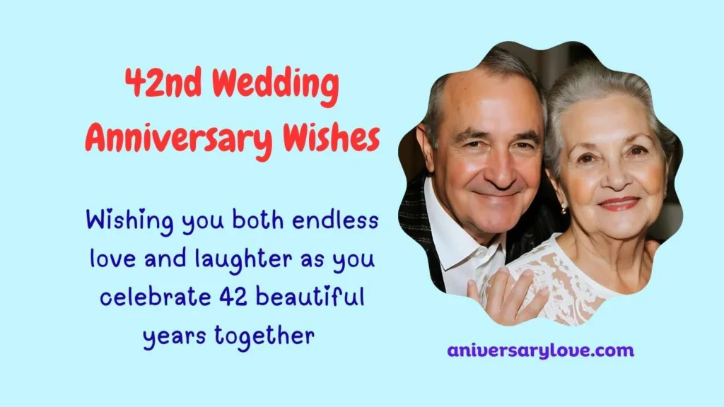 42nd Wedding Anniversary Wishes