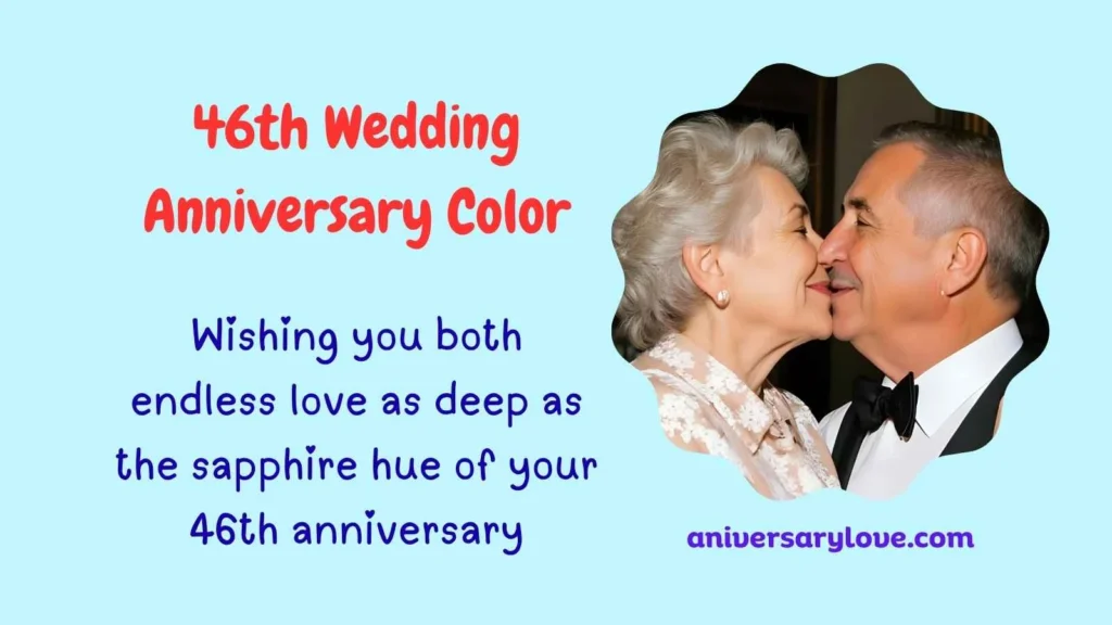 46th Wedding Anniversary Color