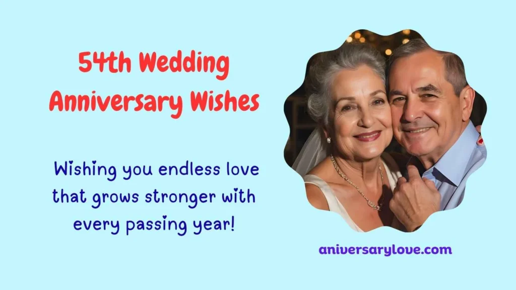 54th Wedding Anniversary Wishes