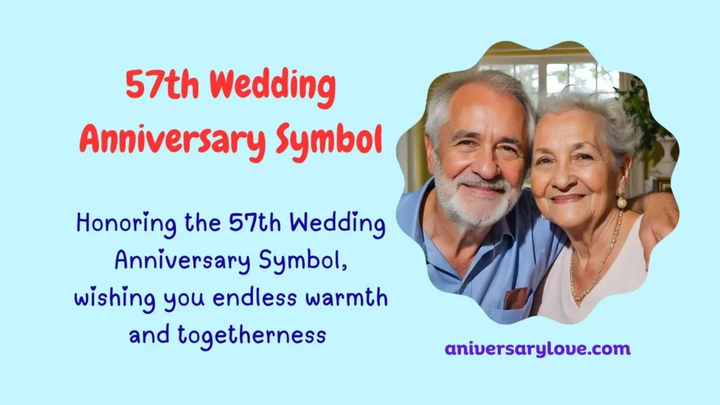 57th Wedding Anniversary Symbol