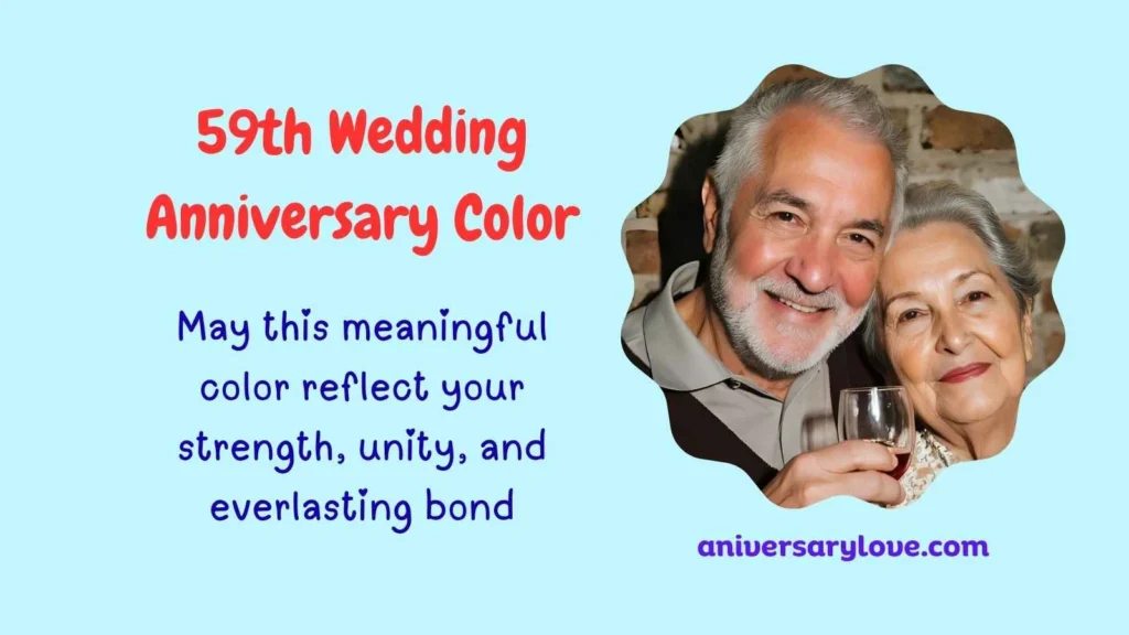59th Wedding Anniversary Color