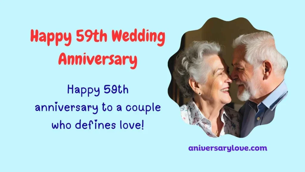 Happy 59th Wedding Anniversary