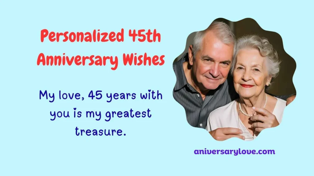 Personalized 45th Anniversary Wishes
