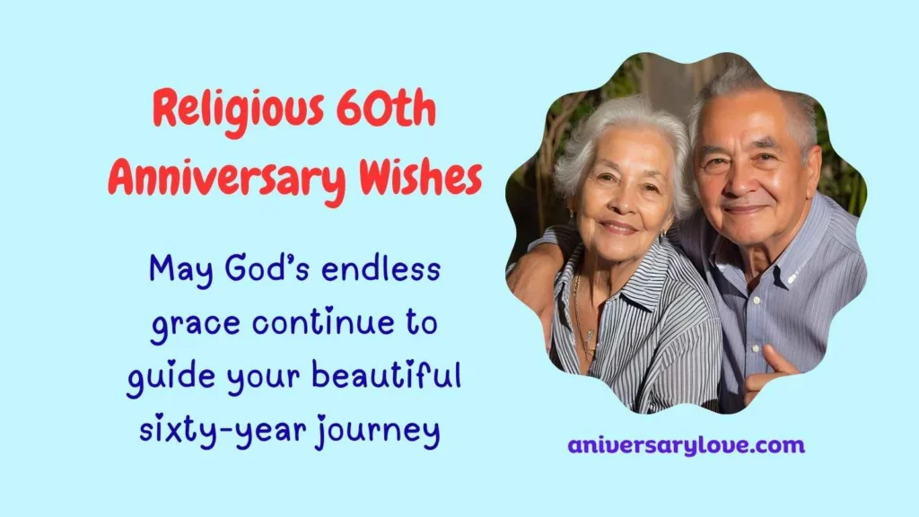 Religious 60th Anniversary Wishes