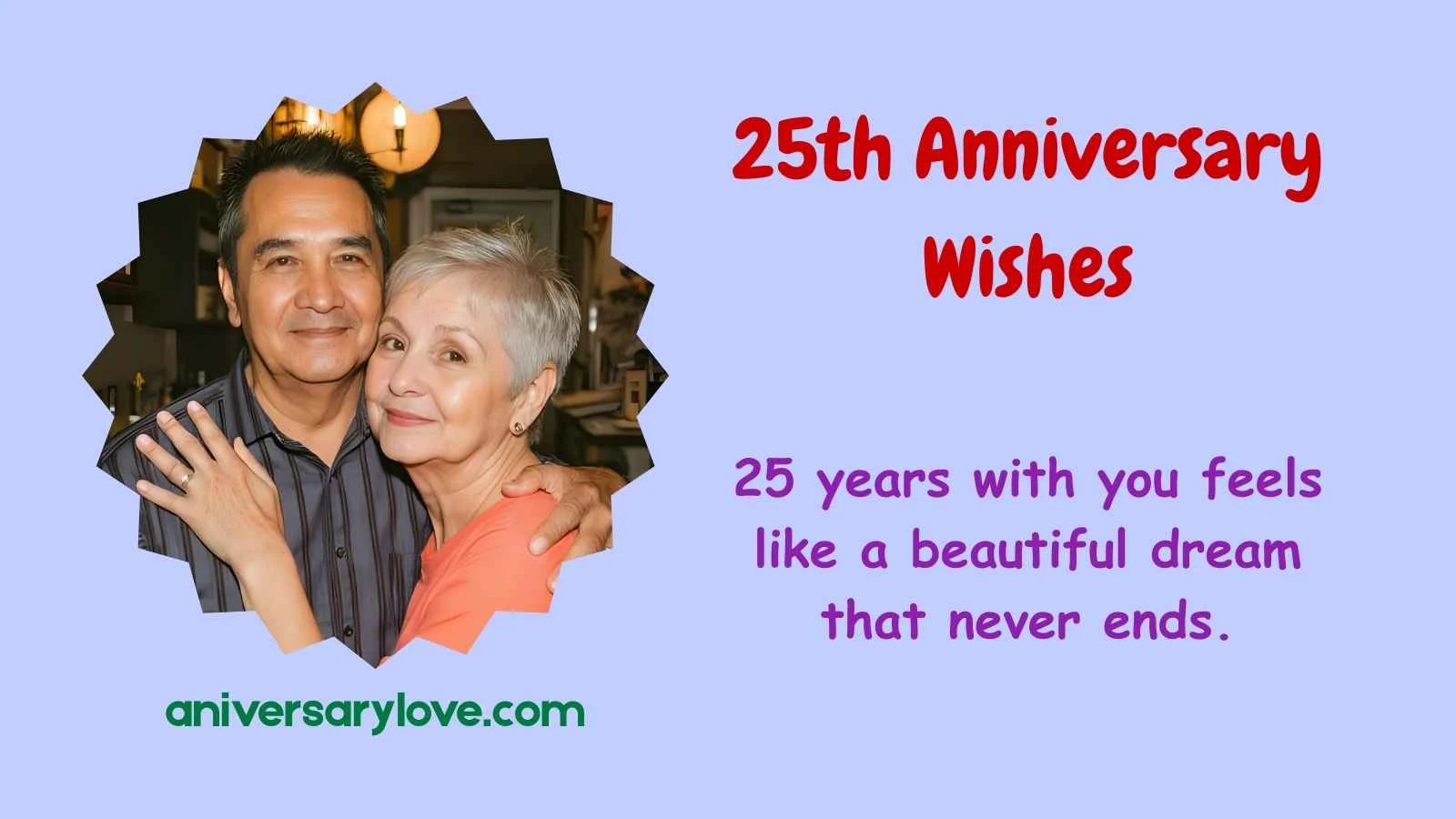 25th Anniversary Wishes
