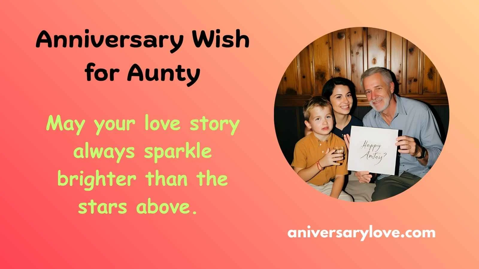 Anniversary Wish for Aunty