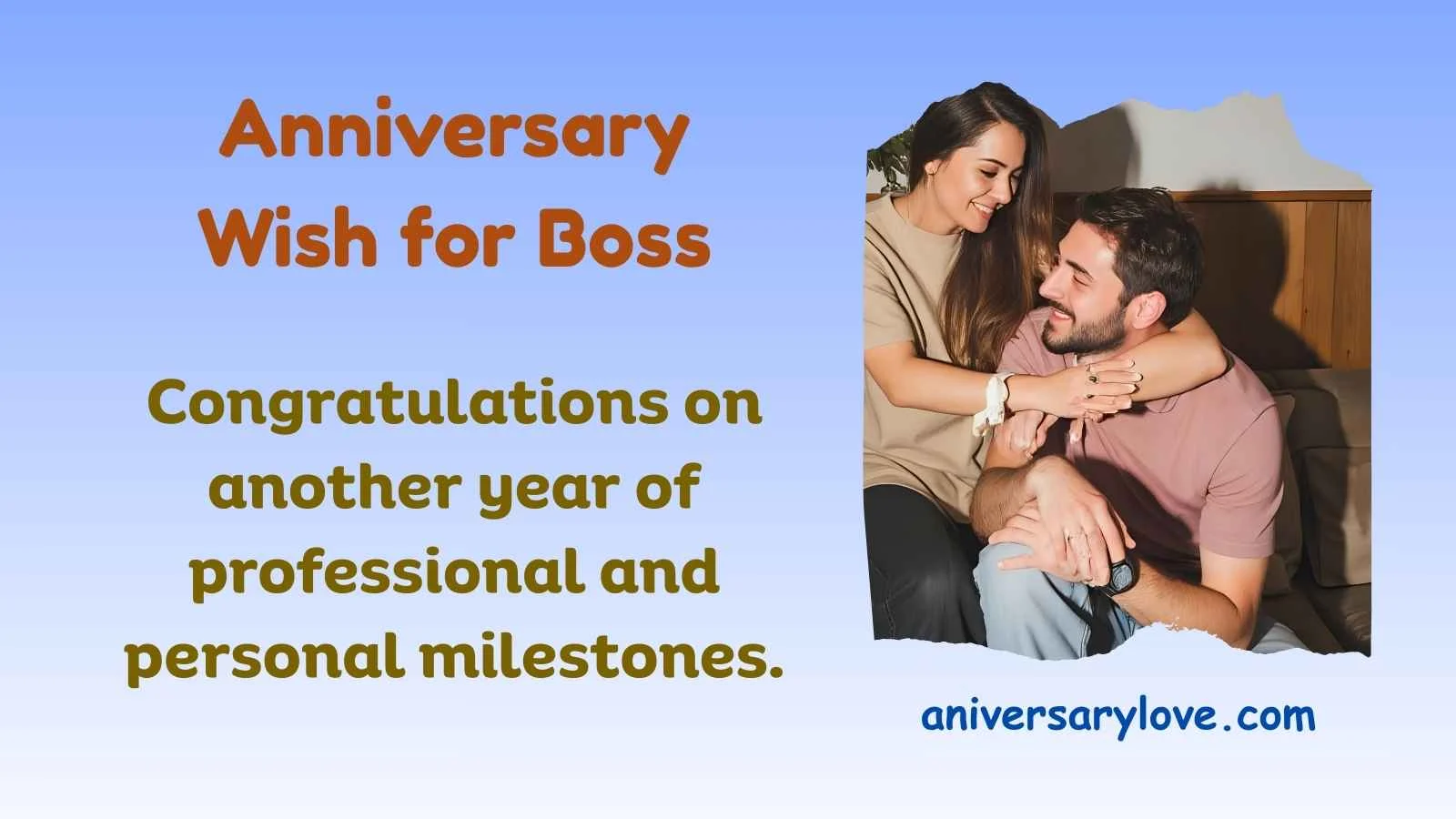 Anniversary Wish for Boss