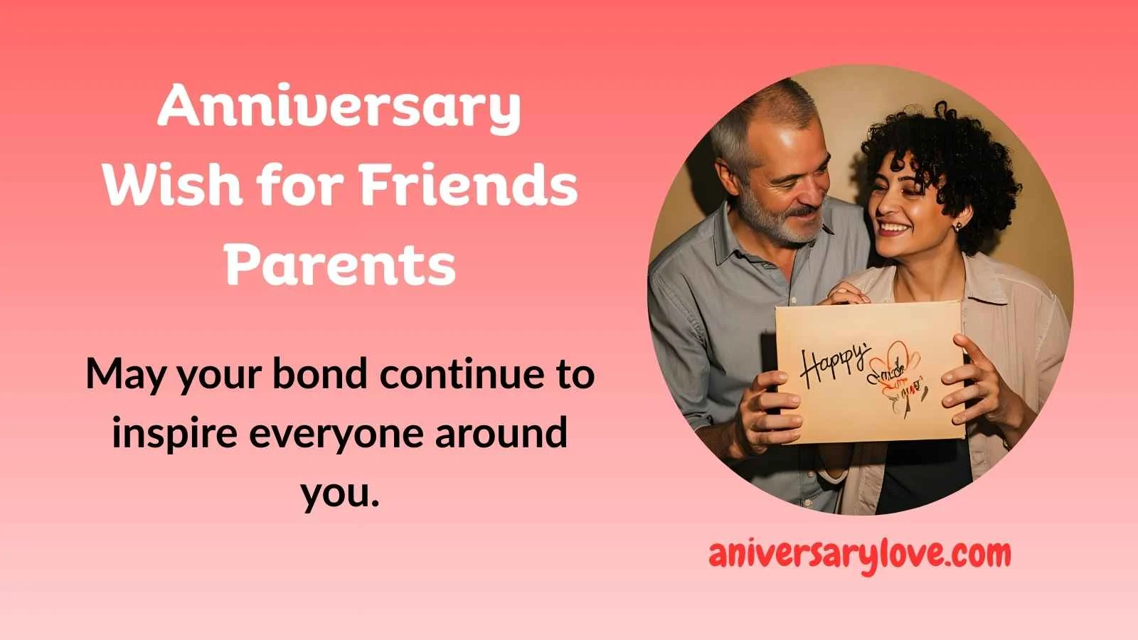 Anniversary Wish for Friends Parents