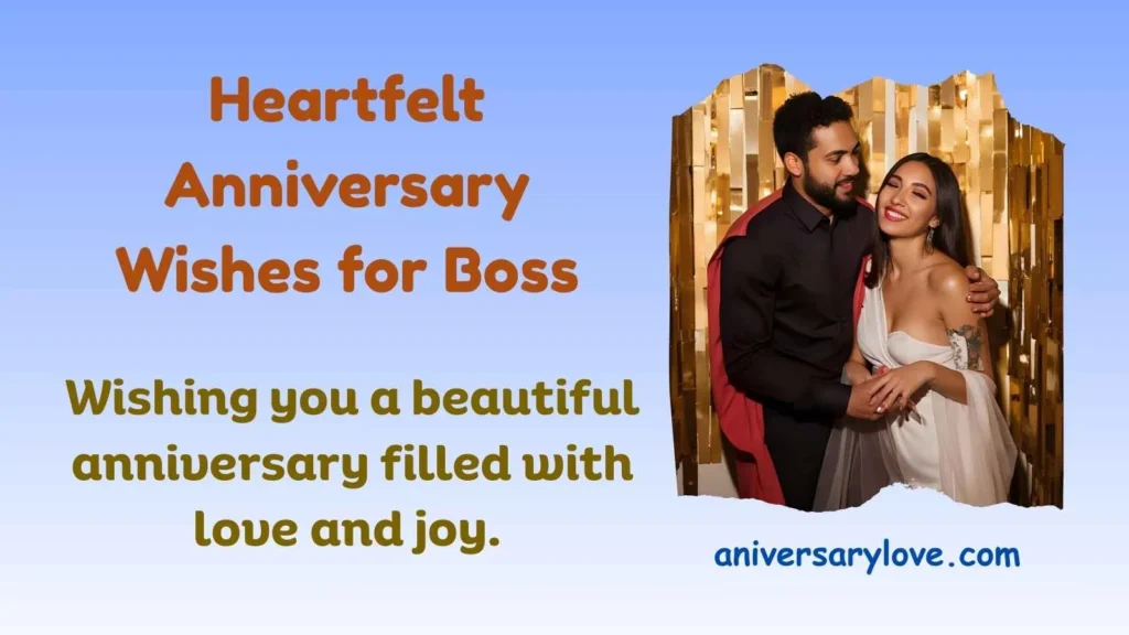 Heartfelt Anniversary Wishes for Boss