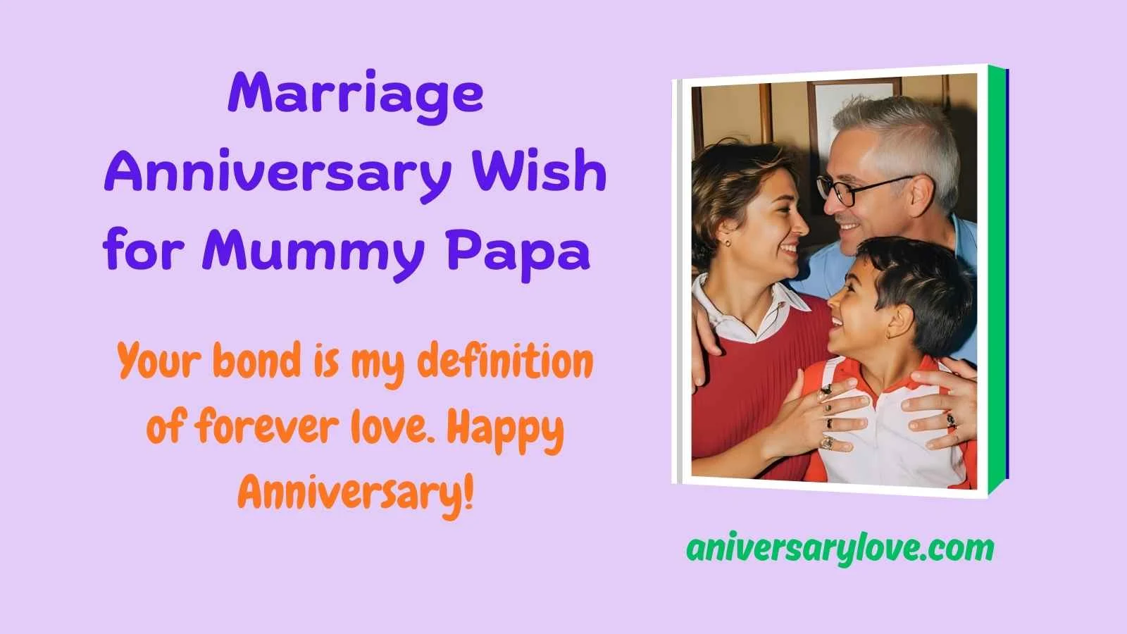Marriage Anniversary Wish for Mummy Papa