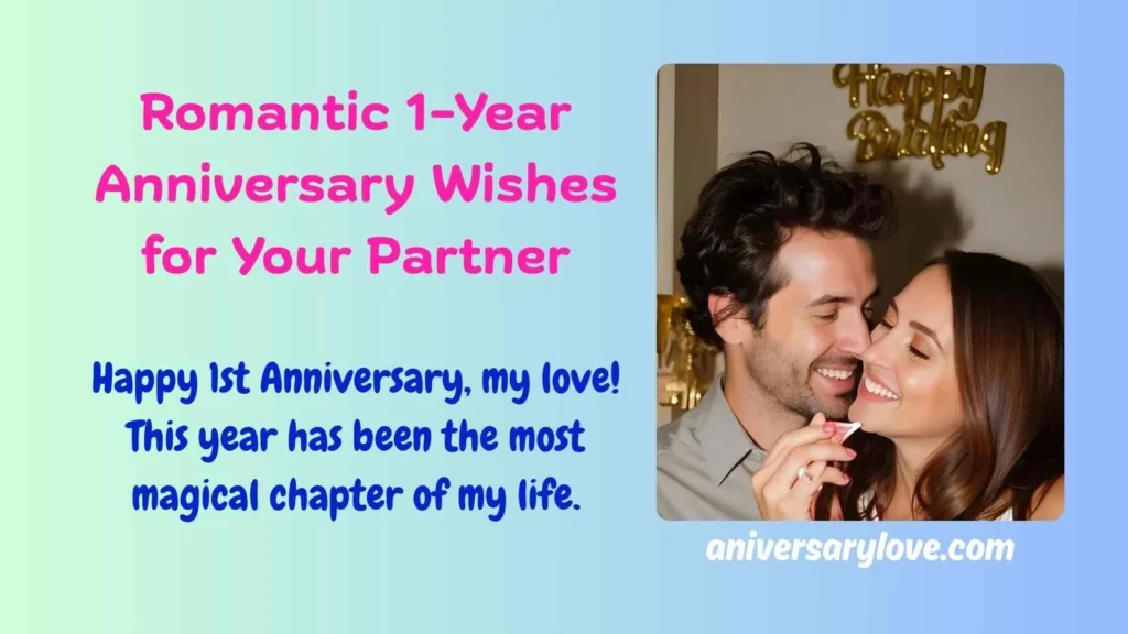 Romantic 1-Year Anniversary Wishes for Your Partner