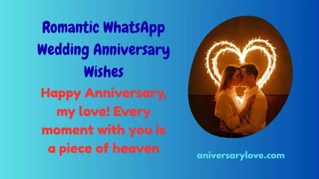 Romantic WhatsApp Wedding Anniversary Wishes