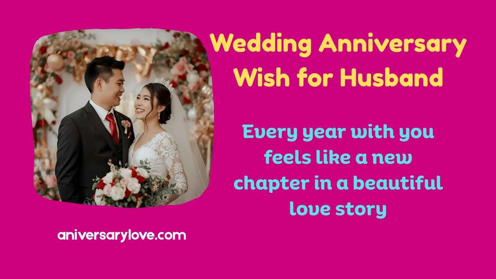 Wedding Anniversary Wish for Husband