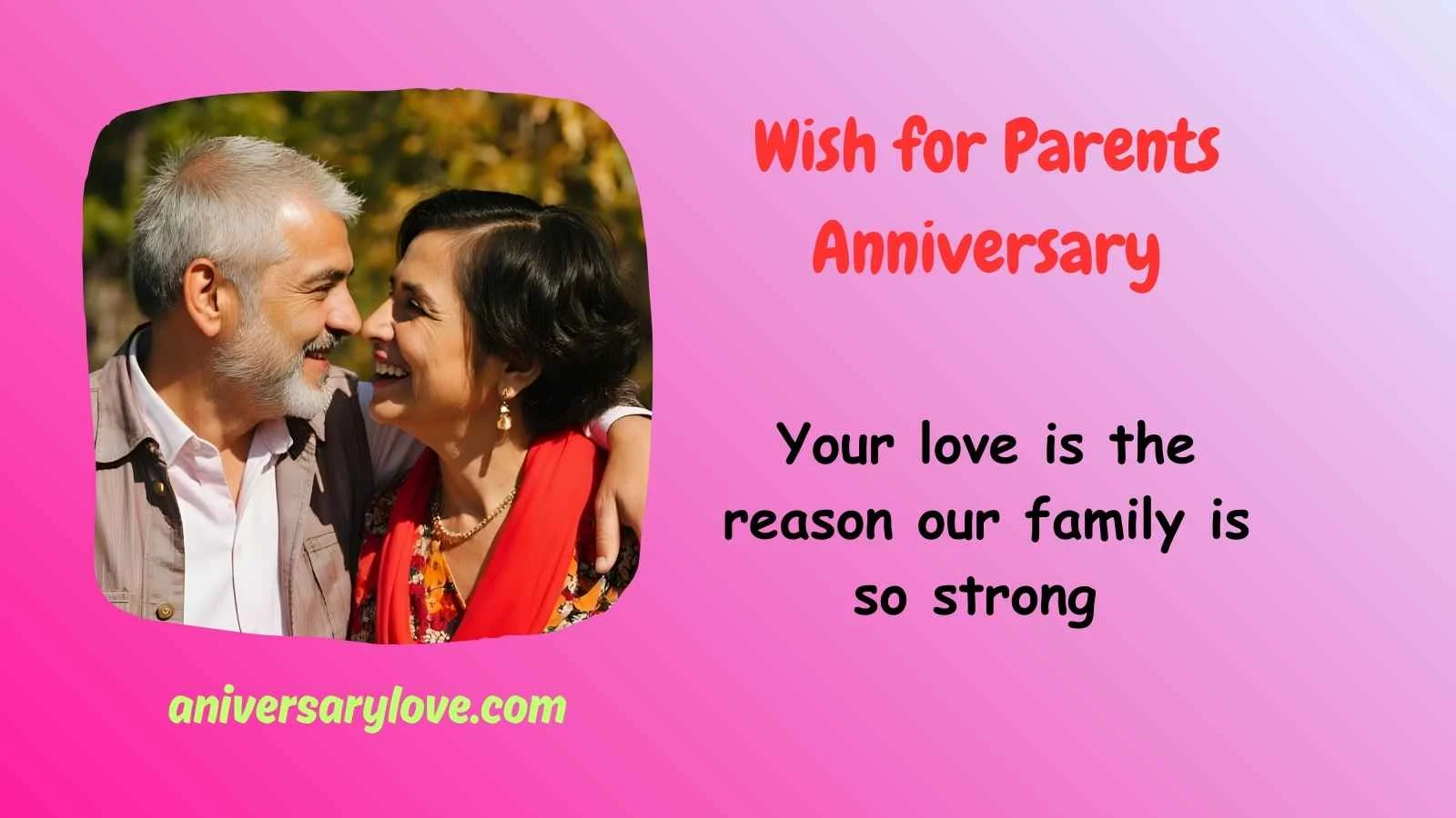 Wish for Parents Anniversary