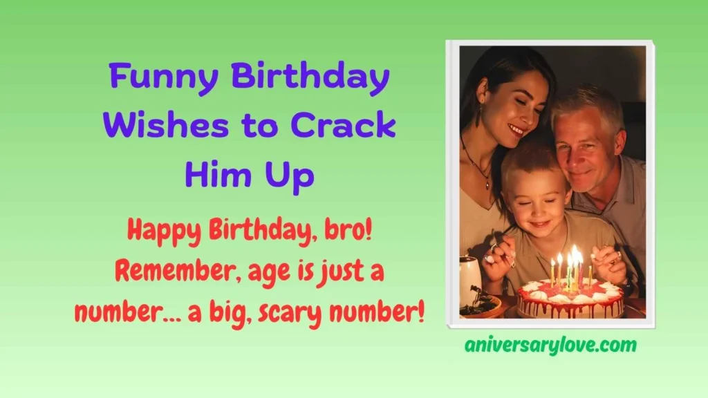 Funny Birthday Wishes to Crack Him Up