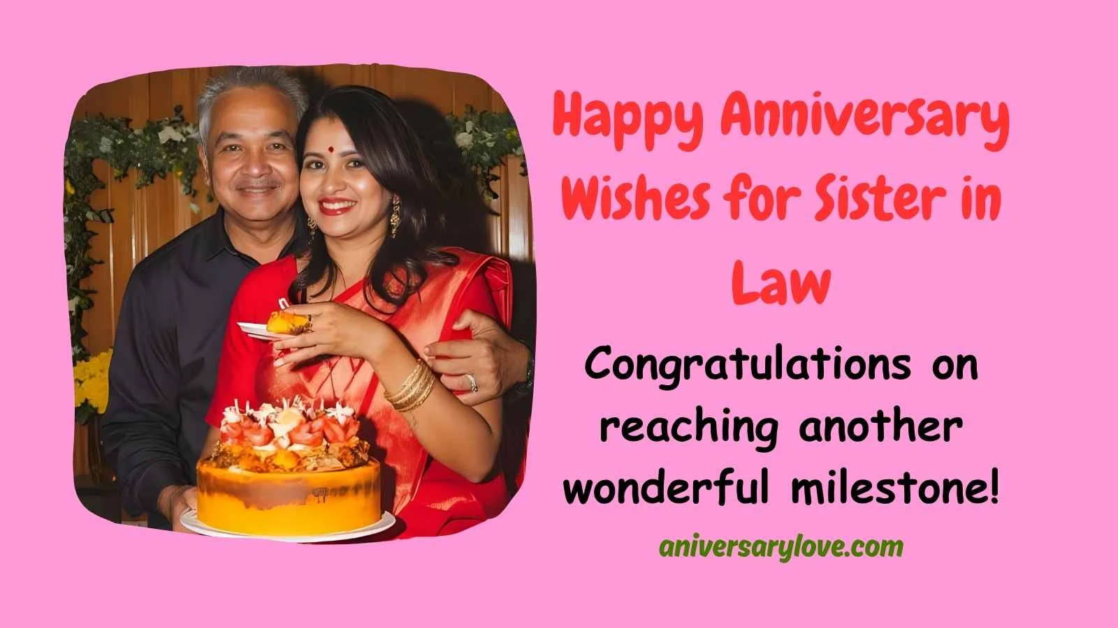 Happy Anniversary Wishes for Sister in Law
