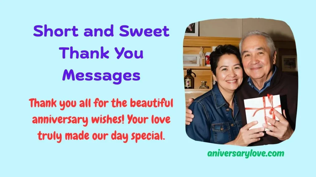 Short and Sweet Thank You Messages