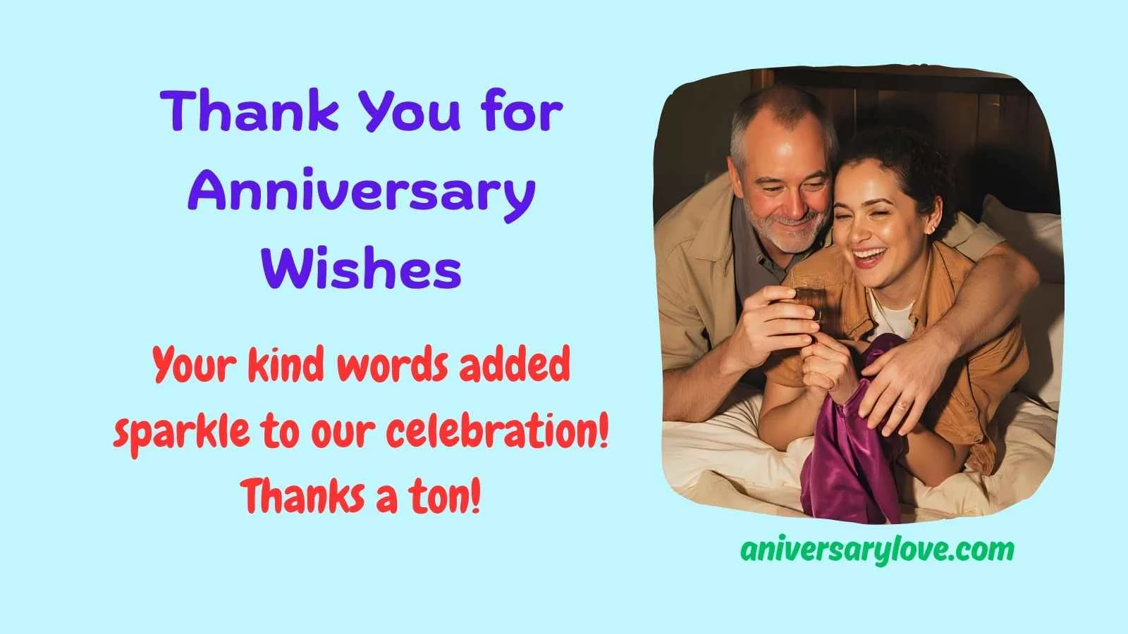 Thank You for Anniversary Wishes