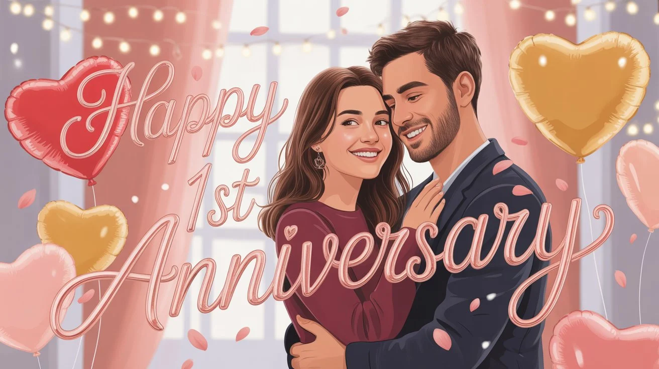 1st Anniversary Wish for Girlfriend