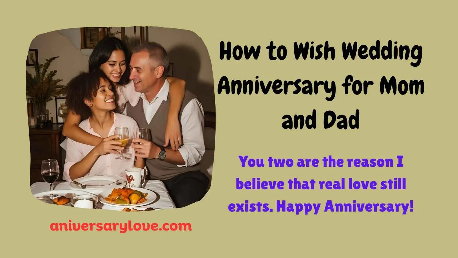 How to Wish Wedding Anniversary for Mom and Dad