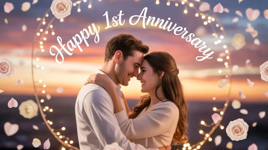 Inspirational 1st Anniversary Wish for Girlfriend