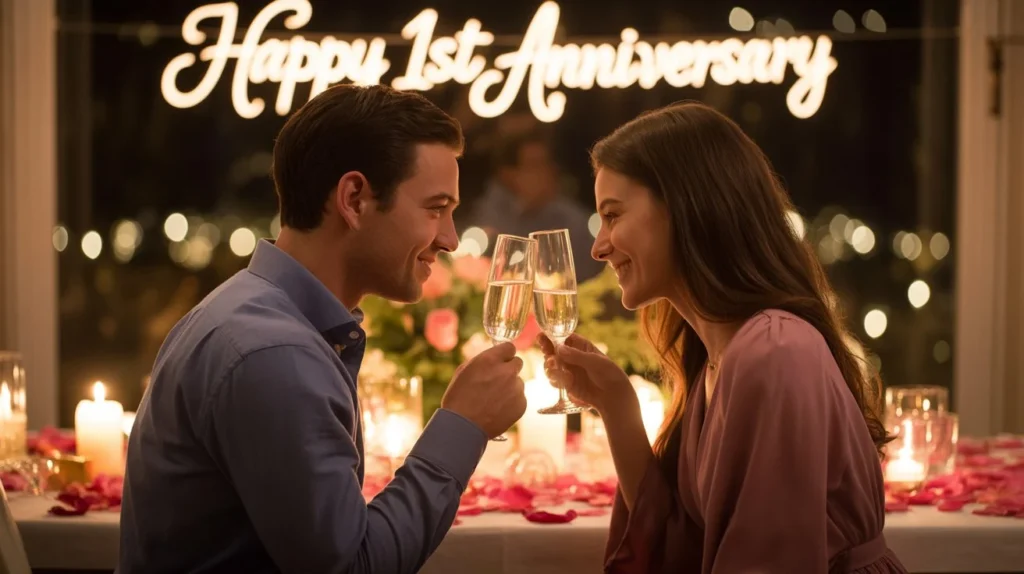 Sweet Happy 1st Anniversary Wishes