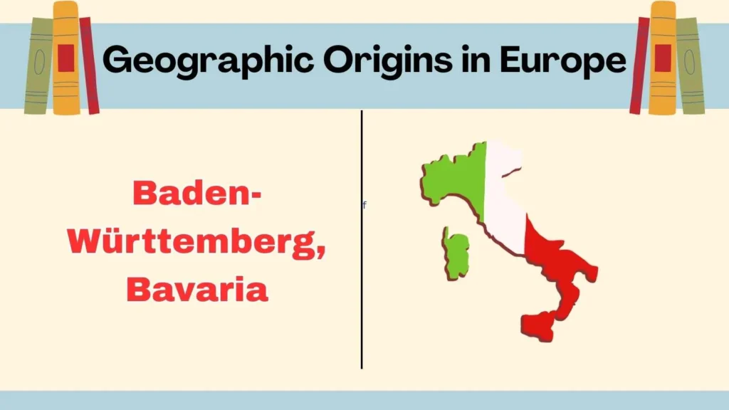 Geographic Origins in Europe