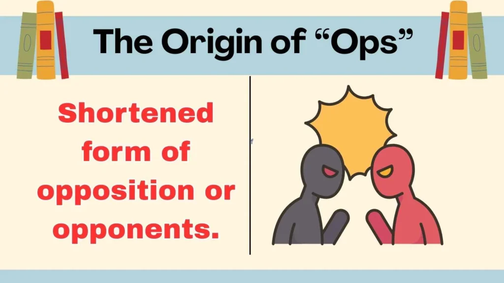 The Origin of “Ops”