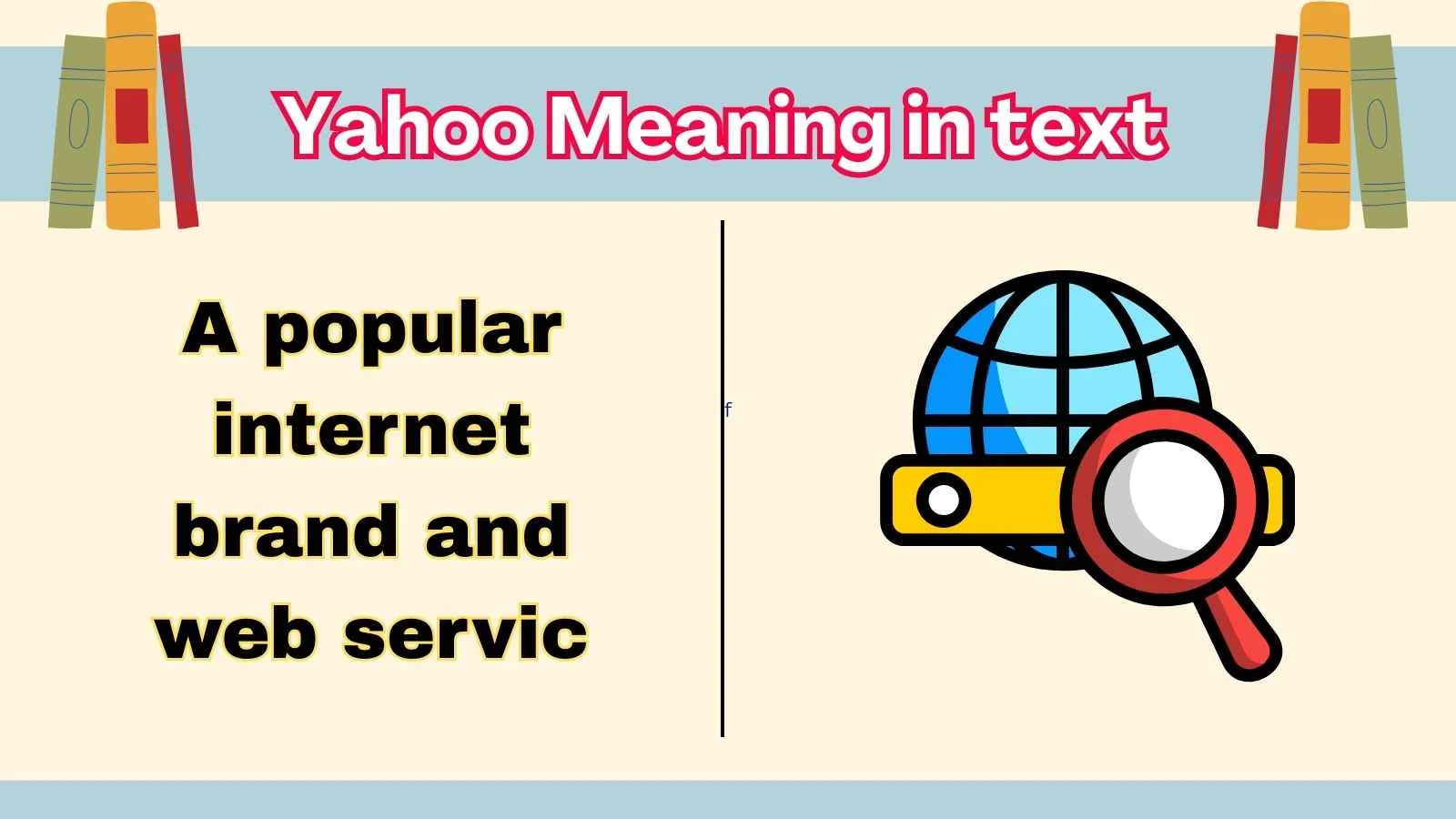 Yahoo Meaning in text