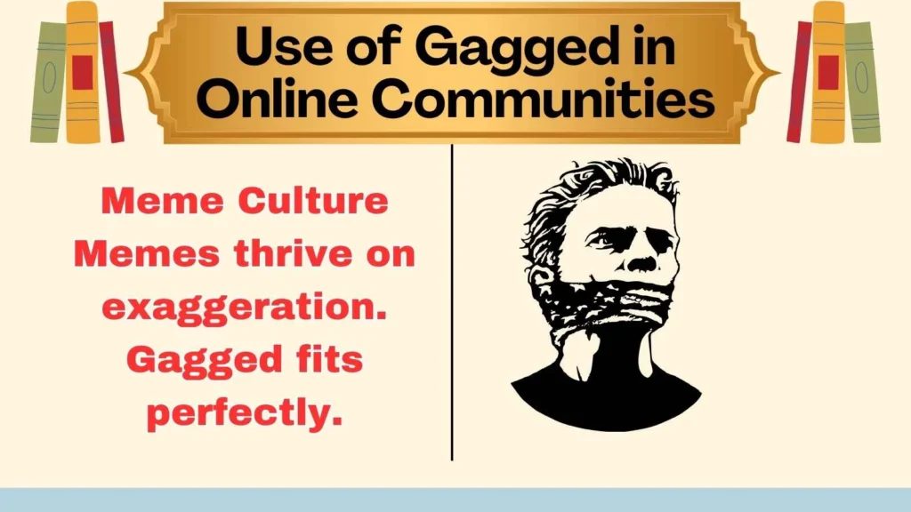 Use of Gagged in Online Communities