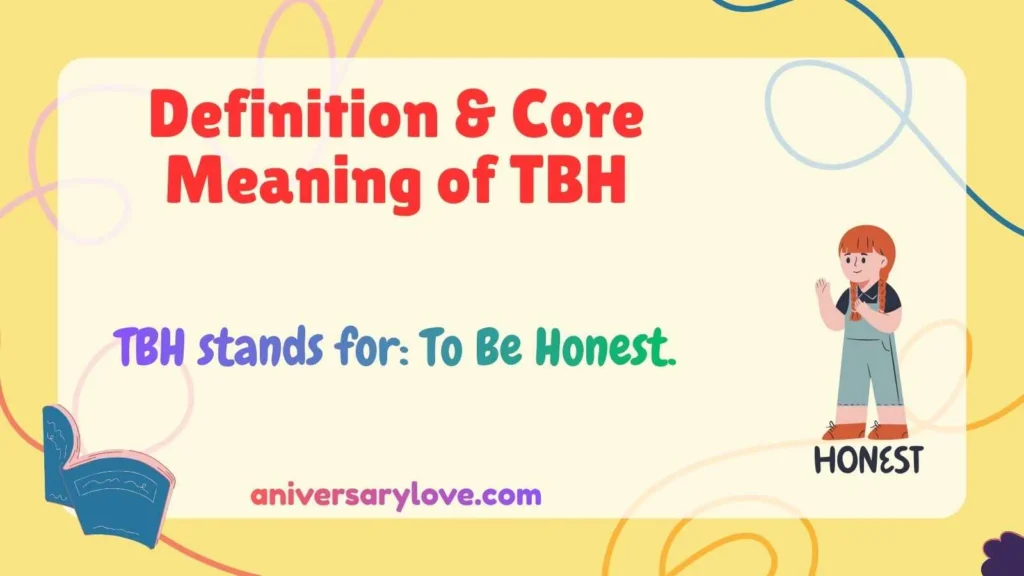 Definition & Core Meaning of TBH