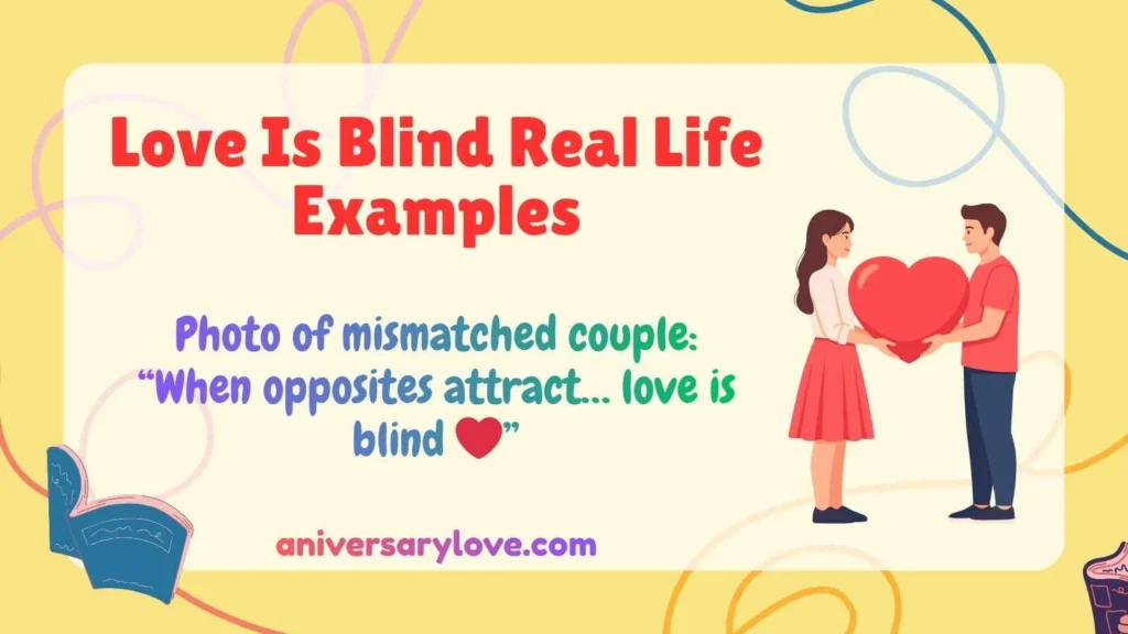 Love Is Blind Real Life Examples