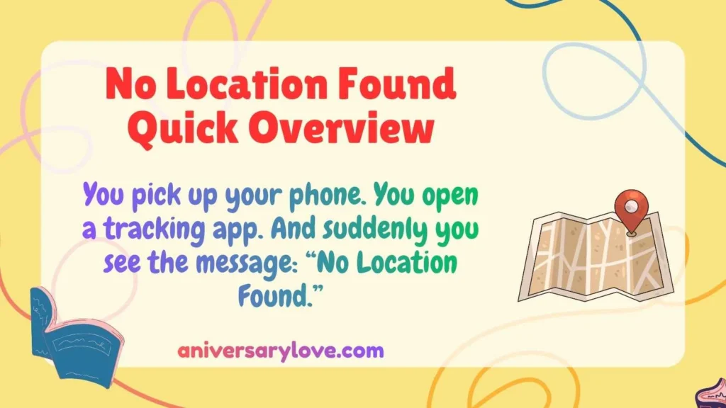 No Location Found Quick Overview