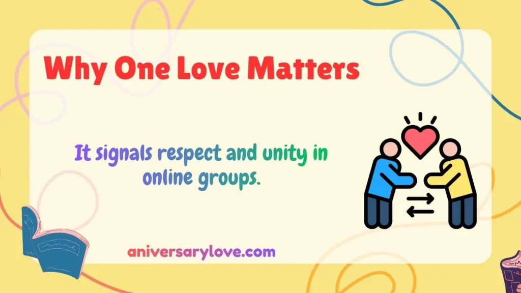Why One Love Matters