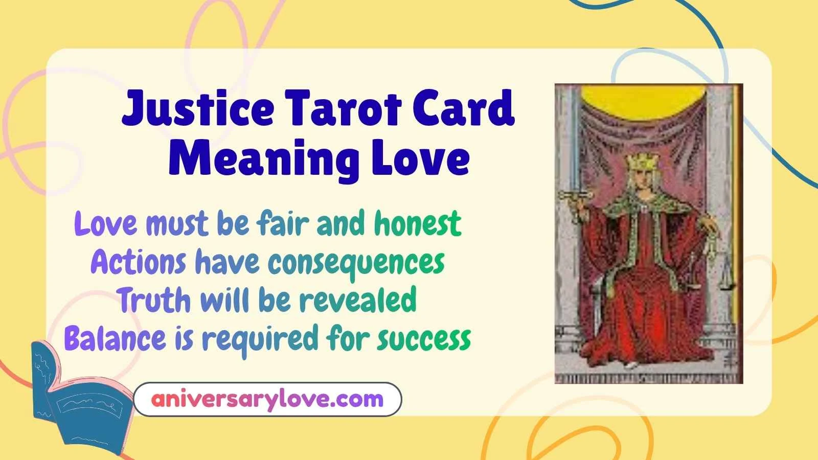 Justice Tarot Card Meaning Love