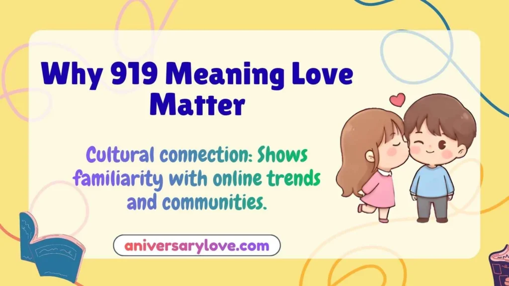 Why 919 Meaning Love Matter